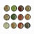 Graine Créative - Magnet époxy mini Ø12mm Automne 12 pièces