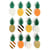12 stickers 3D - Ananas