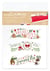 Lot de 3 plaques azyme ScrapCooking®- Joyeuses fêtes - 9 x 2,5 cm - 3 g