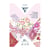 Bloc papiers du monde 21 x 29.7 x 20 feuilles rose et violet