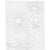 Toile imprimée Créativ Company - Grandes fleurs - 24 x 30 cm - 360 g