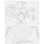Toile imprimée Créativ Company - Bouquet en vase - 24 x 30 cm - 360 g 
