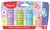 Lot de 4 mini surligneurs Maed - Fluo'peps classic pastel - Décor kawaii