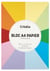 Bloc de 30 feuilles de papier de couleur - Créalia - A4 - 180 g/m²