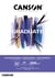 Bloc multitechnique - Blanc - A5 14,8 x 21 cm - Graduate - 20 feuilles - 200 g/m²