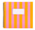 Album photo Créalia - 26 x 24 cm - Rayé orange et rose - 20 pages