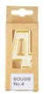 Bougie chiffre 4 Kim'Play - Doré