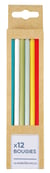 Lot de 12 bougies Kim'Play - Couleurs assorties