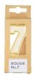 Bougie chiffre 7 Kim'Play - Doré