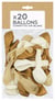 Lot de 20 ballons Kim'Play - Blanc et or