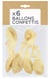 Lot de 6 ballons Kim'Play - Confettis dorés