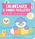 Coloriages à bords pailletés - Augustin le pingouin