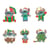 1 Pin's mystère Funko - Stitch Holiday - Lilo & Stitch - Modèle Aléatoire - Produit Vendu à l'unité