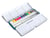 Boite métal 12 1/2 godets + 12 emplacements vides - Peinture aquarelle Sennelier La petite aquarelle - Couleurs assorties - Fine