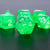 Lot de 7 dés Epic Forge - Gemmes vertes