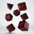 Lot de 7 dés - Dragons onyx