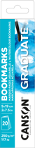 20 feuilles marque-page Canson - Graduate Aquarelle - 5 x 19 cm - 250 g/m²