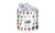 Lot de 54 tampons mousse Aladine - Alphabet crayonné