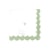 Lot de 16 serviettes - Petits Cœurs Blanc, Vert de Gris et Or - Artyfêtes