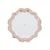 Lot de 8 assiettes - Petits Cœurs Rose, Blanc et Or - Artyfêtes