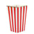 Lot de 8 boîtes à pop-corn - Rouge et or - Artyfêtes 