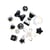 Perles kawaï noires x12 - Créalia