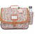 Cartable Tann's 38 cm - Fleurs - Héloïse - 2 compartiments