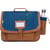 Cartable scolaire Tann's 38 cm - Bleu/camel – Nils – 2 compartiments