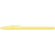 Stylo bille BIC - Cristal Pastel jaune - Bleu - Pointe moyenne