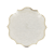 Lot de 8 assiettes Artyfêtes - Feuillages effet lin et or - Carton - Ø 23 cm
