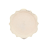 Lot de 8 petites assiettes Artyfêtes - Feuillages effet lin et or - Carton - Ø 18 cm