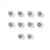 Lot de 10 mini-perforatrices motifs pour punch board Créalia
