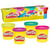 Lot de 4 pâtes à modeler couleurs vibrantes - Play-Doh
