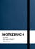 Notizbuch A4 blanko blau - 100 Seiten Soft Cover - FSC Papier : Notebook A4 weißes Papier unliniert - 90g/m²