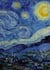 Notizbuch A4 liniert - 100 Seiten Soft Cover - van Gogh Sternennacht - FSC Papier : Notebook A4 Linien - 90g/m² kariertes Papier