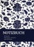 Notizbuch A4 kariert - 100 Seiten Soft Cover floral blau - FSC Papier : Notebook A4 Karo - 90g/m² kariertes Papier