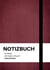 Notizbuch A4 blanko bordeaux - 100 Seiten Soft Cover - FSC Papier : Notebook A4 weißes Papier unliniert - 90g/m²