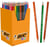 Pot à crayons + 60 crayons de couleur - BIC - 18 couleurs assorties - Kids Evolution
