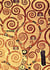 Notizbuch schon gestaltet mit Leseband - A5 Hardcover blanko - Gustav Klimt "Lebensbaum" - 100 Seiten 90g/m² - FSC Papier : Notebook A5 - Jugendstil - Journal gebunden - Wiener Secession