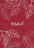 Notizbuch Tagebuch A5 liniert - 100 Seiten 90g/m² - Soft Cover - Silberne Blätter auf rot - FSC Papier : Notebook - Diary - A5 - Paperback