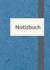 Notizbuch A5 liniert - 100 Seiten 90g/m² - Soft Cover blau meliert - FSC Papier : Notebook A5 liniert weißes Papier