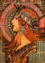 Notizbuch schon gestaltet mit Leseband - A5 Hardcover blanko - Jugendstil - 100 Seiten 90g/m² - FSC Papier : Notebook A5 - Art nouveau - Journal Hardcover blanko - Alfons Mucha "Savonnerie de Bagnolet"