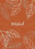 Notizbuch Tagebuch A5 liniert - 100 Seiten 90g/m² - Soft Cover - Silberne Blätter auf braun - FSC Papier : Notebook - Diary - A5 - Paperback