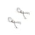 Lot de 2 bélières en acier - Créalia - 4 x 3 mm - Argenté