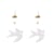 Kit boucles d'oreilles oiseau - Acier inoxydable - Créalia