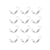 Lot de 12 cache nœuds coquillage Créalia - Acier - Argent - Ø 7 mm
