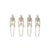 Lot de 4 squelettes décoratifs - Halloween - Créalia