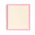 Carnet Créalia - Beige et rose - 24 x 26 cm - 80 pages unies
