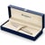 Stylo bille Waterman® Hémisphère Acier GT - Corps : acier inoxydable - attributs or fin 23K - Pointe Moyenne - Avec une recharge d'encre bleue