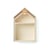 Set de maisons décoratives en bois – Forme classique (x2)